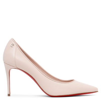 Christian Louboutin Sporty Kate 85 Beige Leather Pumps