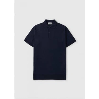 John Smedley Payton Short-sleeved Polo Shirt In Blue