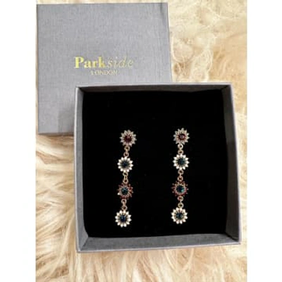 Parkside London Elizabeth Earrings Sapphire In Gold