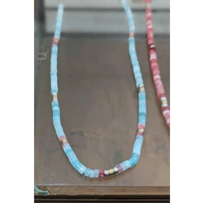 Marant Etoile Aqua Crystal Necklace In Blue