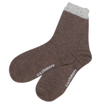 Cashmere-fashion-store Engage Kashmir Socks In Brown