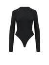 Balmain Lion-buttons Open-back Bodysuit