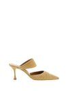 MANOLO BLAHNIK CIRCEAMU 070 SUEDE MULE SHOES