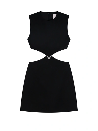 Valentino Cut-out Detail Minidress In Black