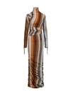 MISSONI LONG DRESS WITH ICONIC PATTERN AND LUREX EFFECT