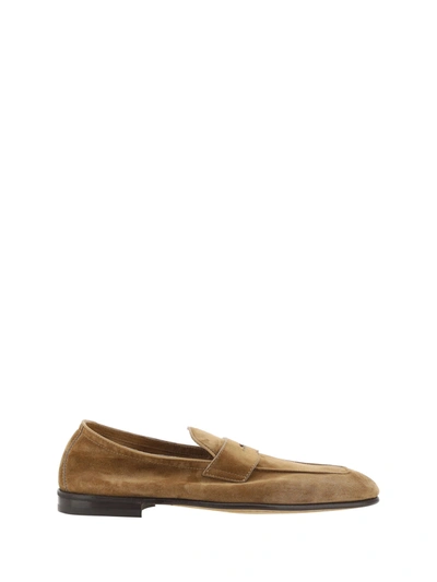 Brunello Cucinelli Loafers Shoes In Brown