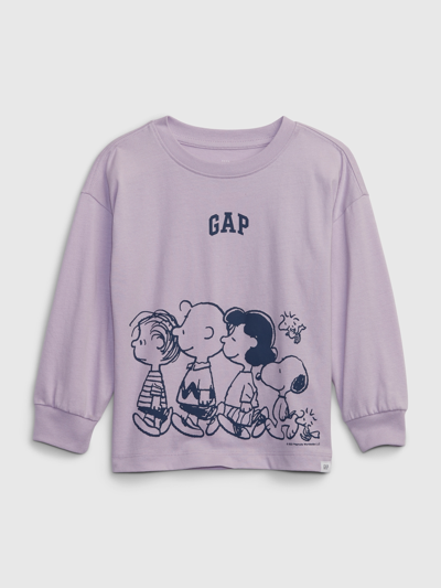 Gap Babies' Toddler Peanuts Graphic T-shirt In Orchid Petal Purple