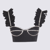 Area Black Cotton Top In Black