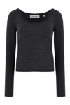 Our Legacy Long Sleeve Crop Top In Grey