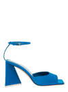 Attico Blue Open Toe Heels In Blu