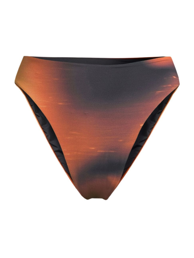 Haight. Women's Mah High-rise Bikini Bottom In Face Print