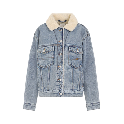 Givenchy Cotton Jacket In Light Blue