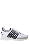 DSQUARED2 DSQUARED2 LEGENDARY STRIPED ALMOND TOE SNEAKERS