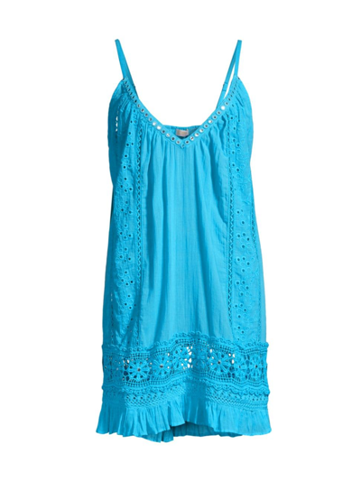 Ramy Brook Laylah Mini Coverup Dress In Poolside