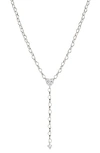AJOA SMALL FORTUNE HEART CZ Y-NECKLACE