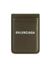 Balenciaga Men's Cash Magnet Card Holder In Black