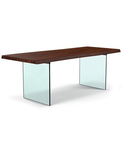URBIA URBIA BROOKS 116IN GLASS BASE DINING TABLE