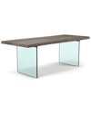 URBIA URBIA BROOKS 92IN GLASS BASE DINING TABLE