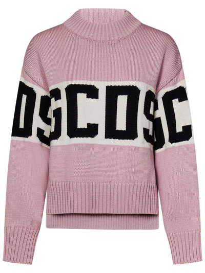 Gcds Long Sleeve Jumper In Pink