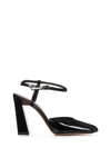 Amina Muaddi 95mm Charlotte Patent-leather Pumps In Black