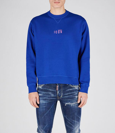 Dsquared2 Sweatshirt In Electric Blue