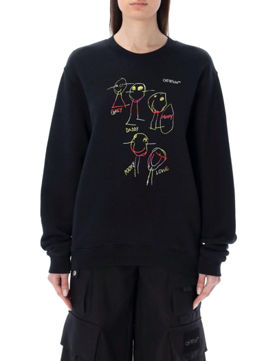 Off-white Logo Printed Crewneck Sweatshirt