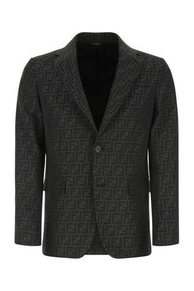 Fendi Monogram Single-breasted Blazer