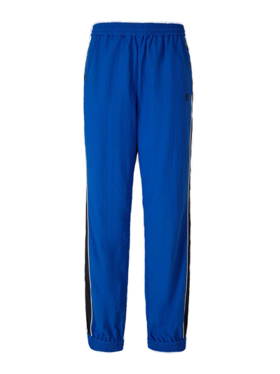 Ambush Logo-print Straight-leg Track Trousers In Blue