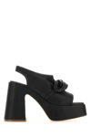 STELLA MCCARTNEY BLACK ALTER MAT SKYLA SANDALS