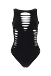 VERSACE BLACK STRETCH NYLON SWIMSUIT