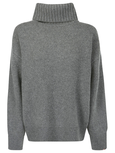 Extreme Cashmere Roll-neck Cashmere Jumper In Grey