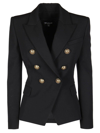 BALMAIN NOTCHED LAPEL 6 BUTTON DOUBLE-BREASTED BLAZER