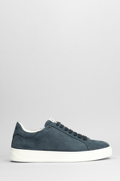 Lanvin Ddb0 Sneakers In Blue Leather