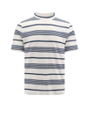 Brunello Cucinelli Striped Cotton T-shirt In White