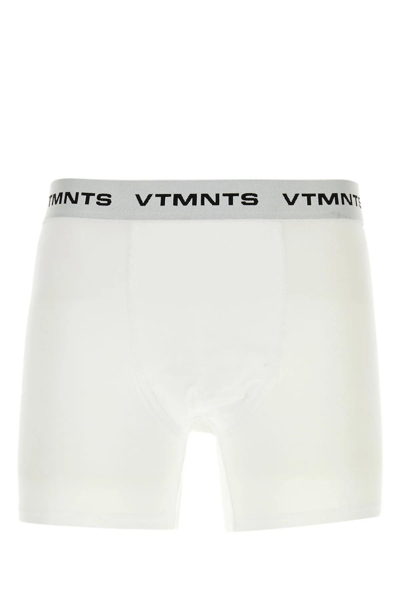 Vetements White Stretch Cotton Boxer