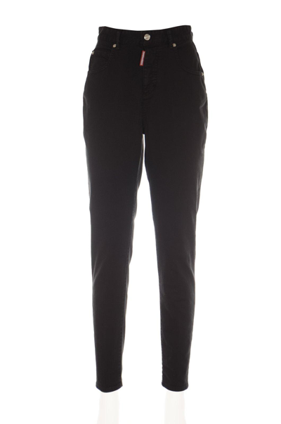 Dsquared2 Honey Dyed Curvy Baggy Jeans In Black