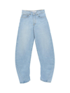 OFF-WHITE BLEACH TWIST BANANA LOGO PATCH TAPERED JEANS