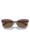 Vogue Kids' 48mm Cat Eye Sunglasses In Transparent Violet