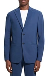 Theory Clinton Precision Ponte Blazer In Deep Atlantic