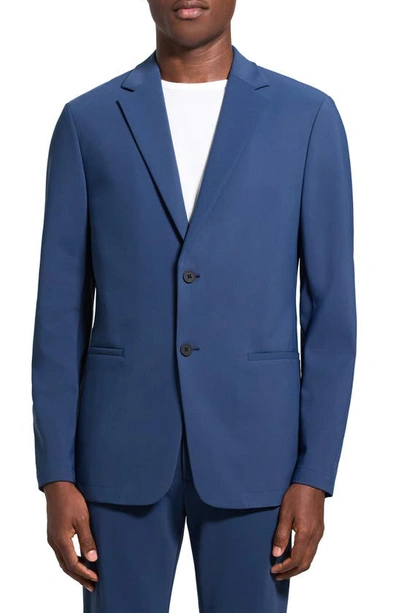 Theory Clinton Precision Ponte Blazer In Deep Atlantic