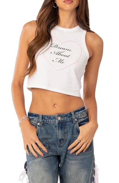 Edikted Women's Dream About Me Tank Top In White