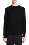 Theory Relaxed Crewneck Sweatshirt In Light Bilen In Black