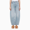 Agolde Henson Rigid Low-rise Wide-leg Jeans In Blue