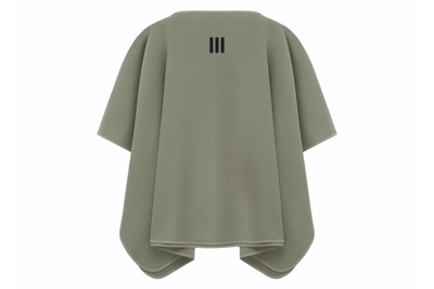 Pre-owned Fear Of God Athletics Women's Suede Fleece Poncho Clay