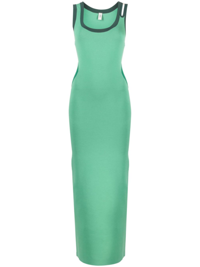 Sir Salvador Cut-out Detailed Dress In Green