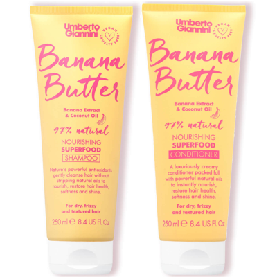 Umberto Giannini Banana Butter Shampoo And Conditioner Duo