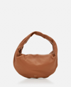 Khaite Olivia Medium Leather Shoulder Bag In Beige