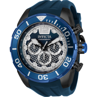 Invicta Pro Diver Chronograph Quartz Black Dial Mens Watch 33824 In Black / Blue / White