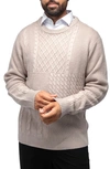 X-ray Cable Knit Turtleneck Fashion Sweater In Red