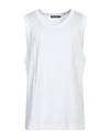 DOLCE & GABBANA DOLCE & GABBANA MAN TANK TOP WHITE SIZE M COTTON